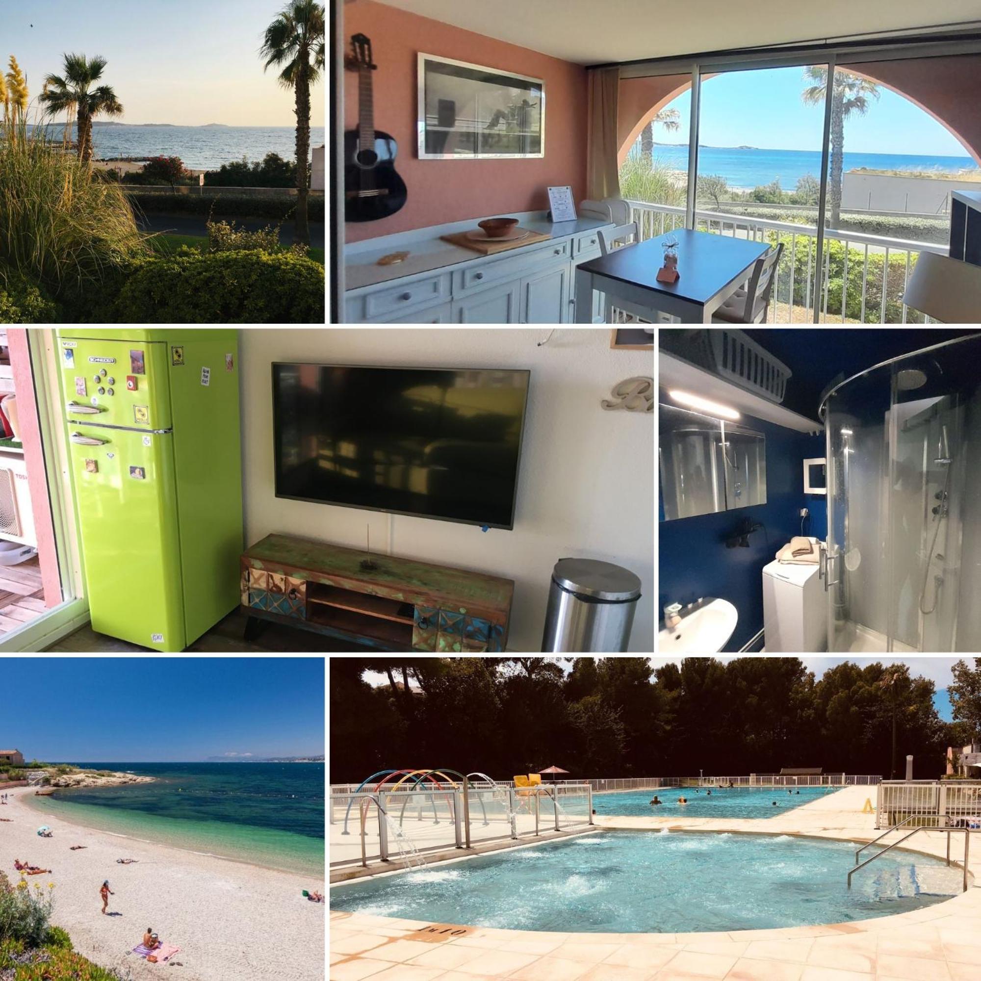 Sea Breeze Med - Vue Mer Climatise, Piscine & Club House A 30m De La Plage *