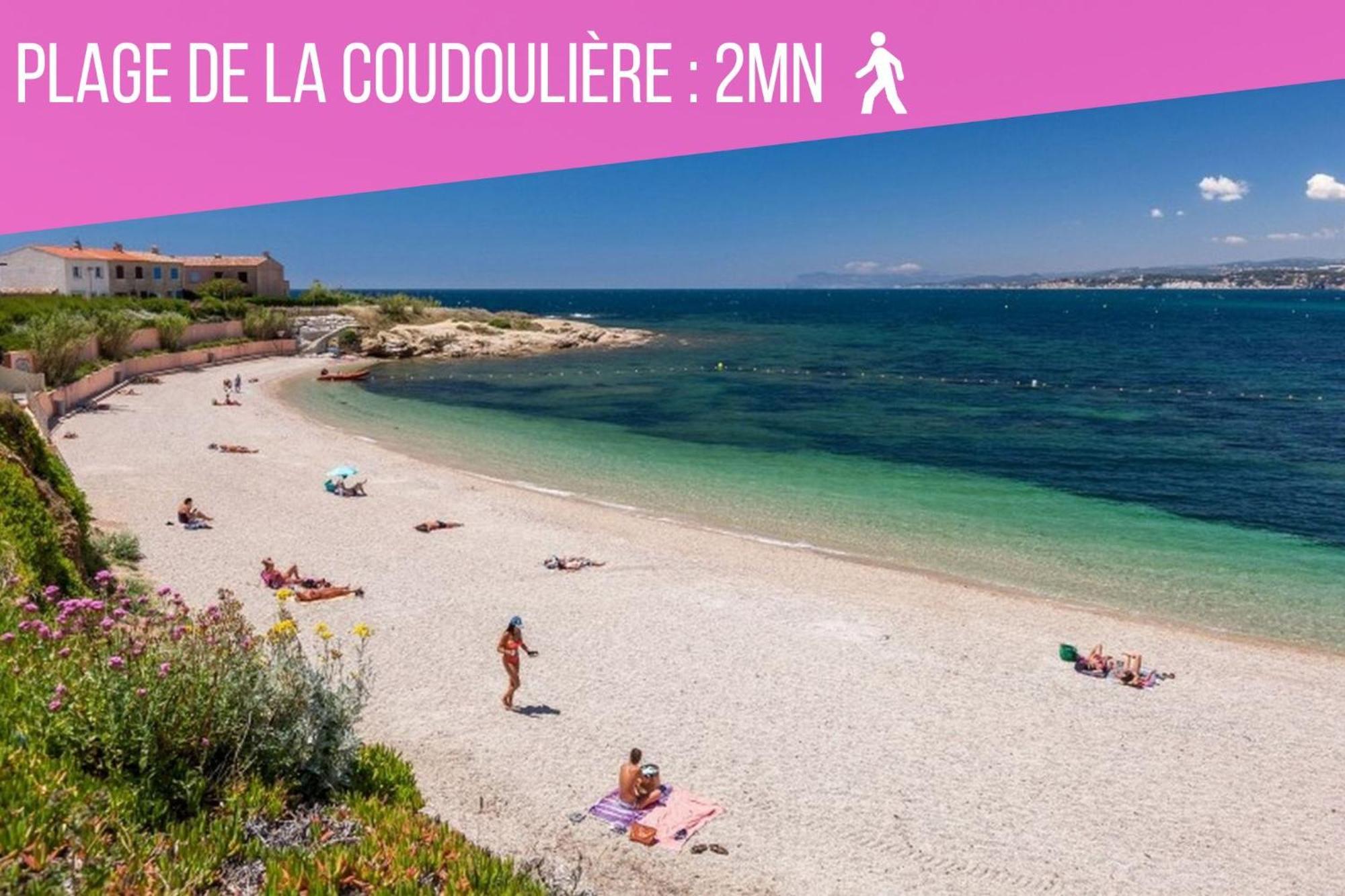 Sea Breeze Med - Vue Mer Climatise, Piscine & Club House A 30m De La Plage * Six-Fours-les-Plages