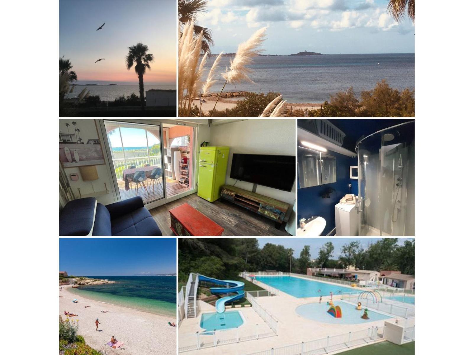 Sea Breeze Med - Vue Mer Climatise, Piscine & Club House A 30m De La Plage Apartment