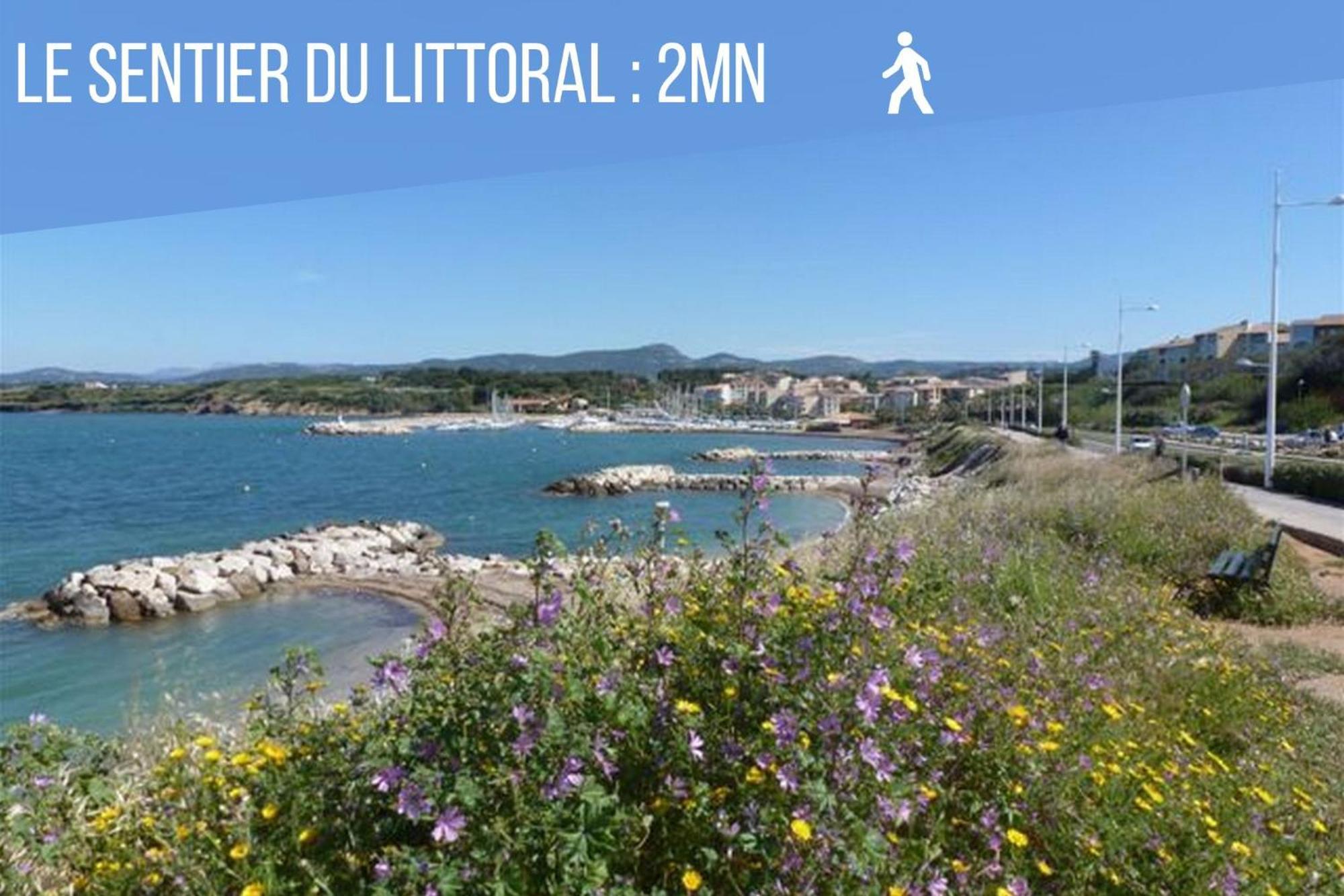 Appartamento Terrasse à 30m Pleine Vue Et Piscine, Parking Wifi Gratuits Six-Fours-les-Plages